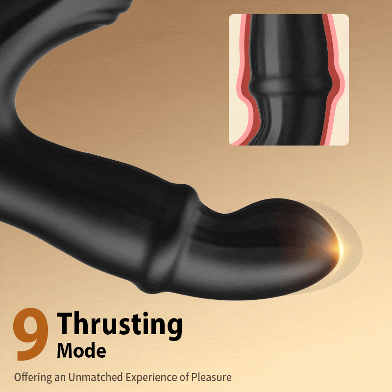 Cyclone - Thrusting Prostate Massager With Double Cock Rings