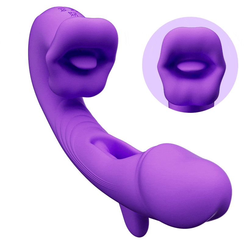 Isolde - Upgraded Mouth-Shaped 3 In 1 Flapping & Biting & Toungue Vibrator