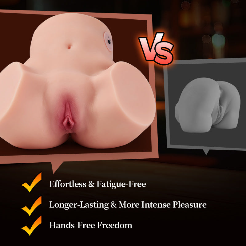 Amanda - Realistic Butt TPE Masturbator 10.34 lbs 3 Thrusting & 6 Vibrating Fully Waterproof Male Sex Doll