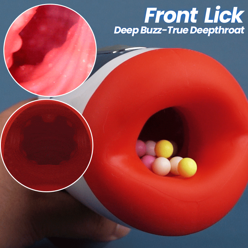 Leten red lips oral male masturbator