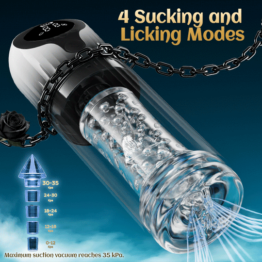 Vortex Male Stroker - Acmejoy X Bestvibe Collaboration 4 Strong Suction One-Key Burst 9 Rotations Easy to Clean with Free Lubricant