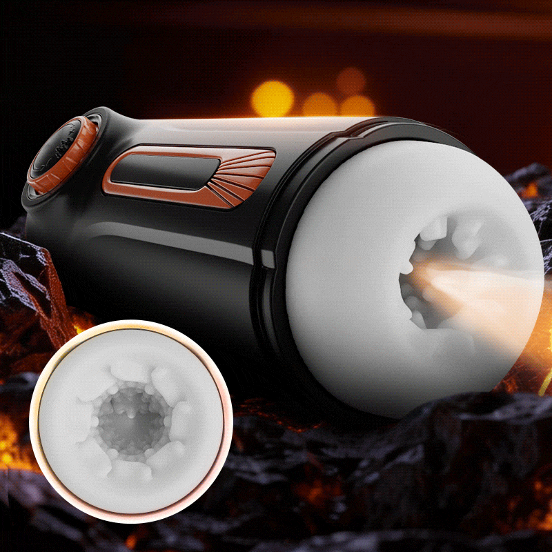 Alien - 6 IN 1 10 Vibration Modes & Thrusting,with 4 Suction Levels Masturbation Cup & 104°F Heating