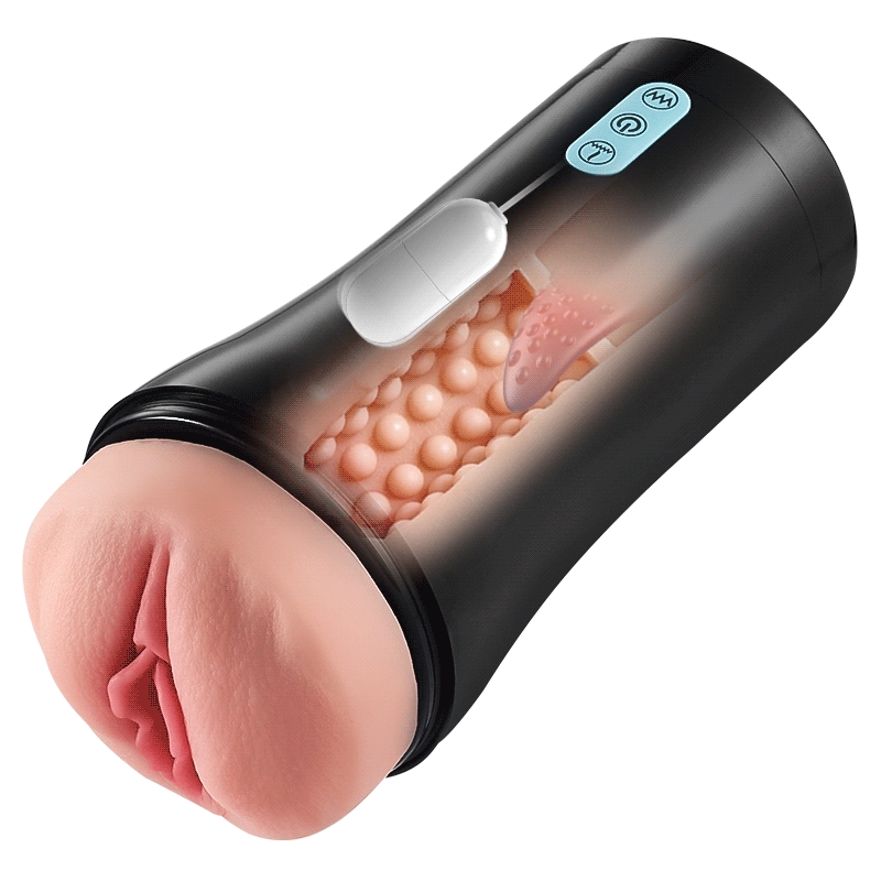 James - Classic 10 Tongue Licking 10 Vibrating Male Stroker