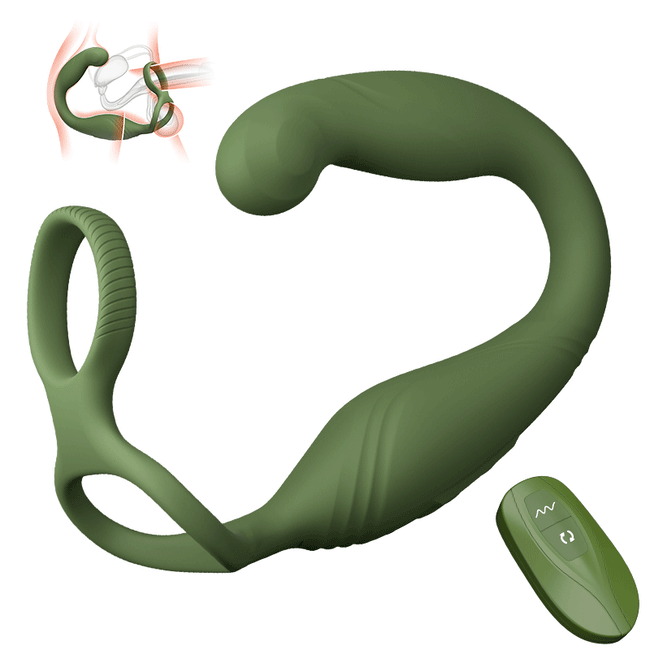 勇士 - C形10频振动前列腺按摩器 男士情侣同性可用