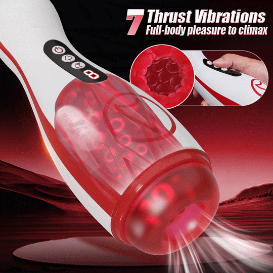 Valeria - 7 Suction Vibrations Voice Moans Masturbator Immersive Interaction Male Stroker