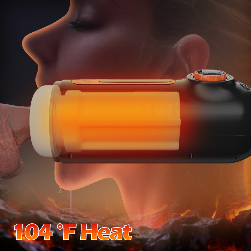 Alien - 6 IN 1 10 Vibration Modes & Thrusting,with 4 Suction Levels Masturbation Cup & 104°F Heating