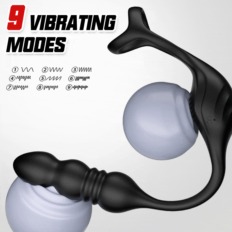 Mike - 9 Thrusting & Vibrating Wearable Prostate Massager with Cock ring