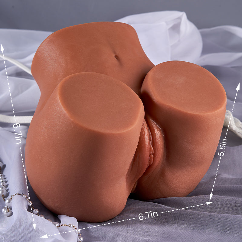 Maya -Private Ritual | Warm Brown Skin & Pearl-Chain  Latina Lifelike TPE Dual-Hole Ass Sex Torso