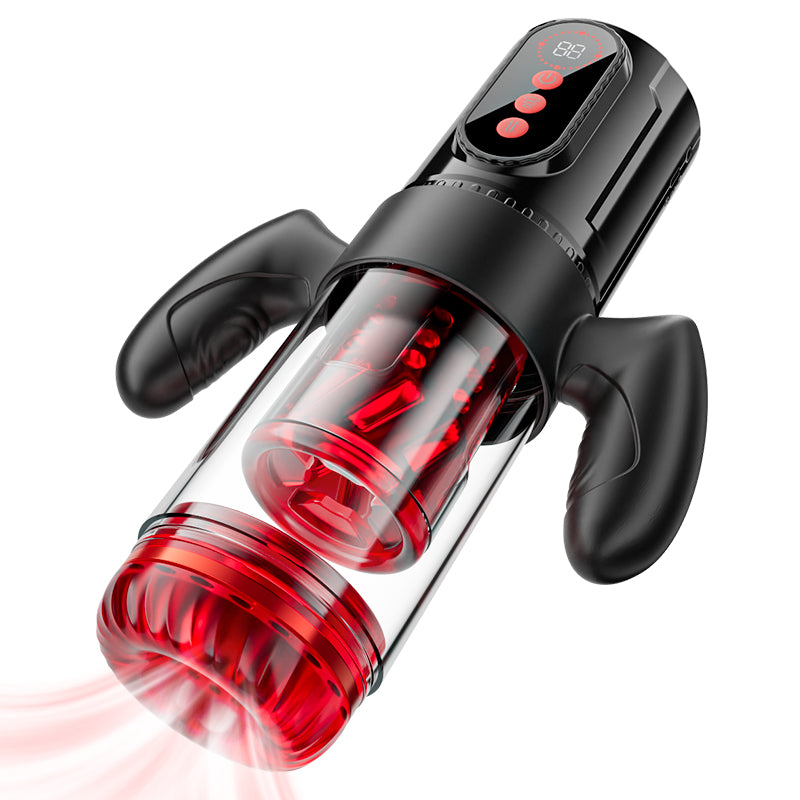 【Pre-sale until 6/16】Terminator - Telescopic Rotating Male Masturbator - 9 Modes Sucking Thrusting with Handle