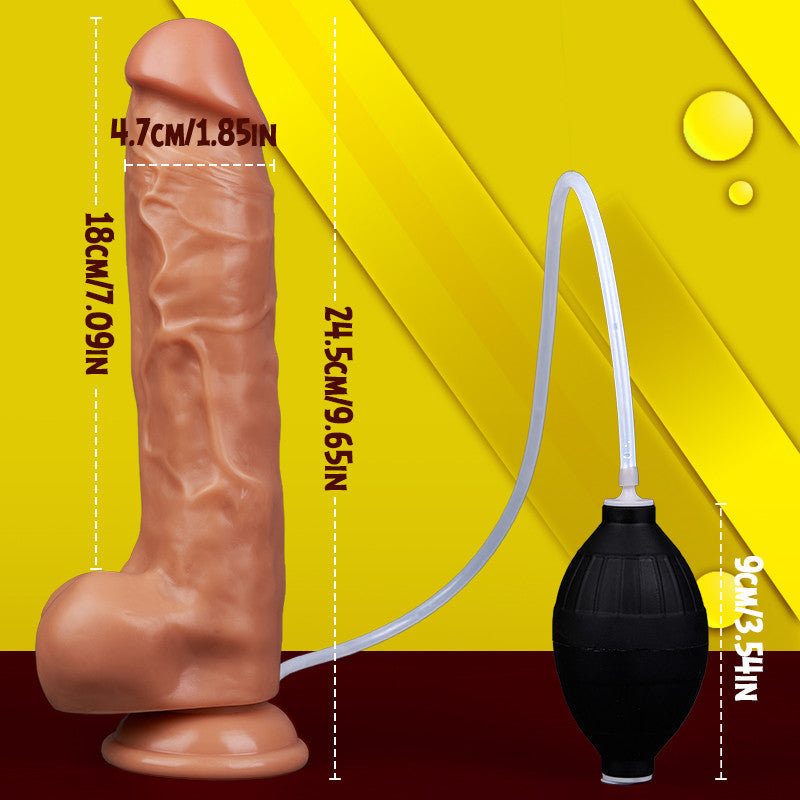 可喷水模拟射精的假阳具，最长可插入18厘米