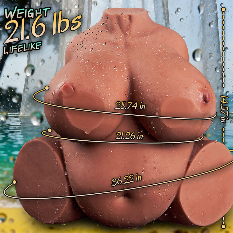 Acmejoy - 21.6lbs Housewife Voluptuous Body Sex Torso BBW Sex Doll