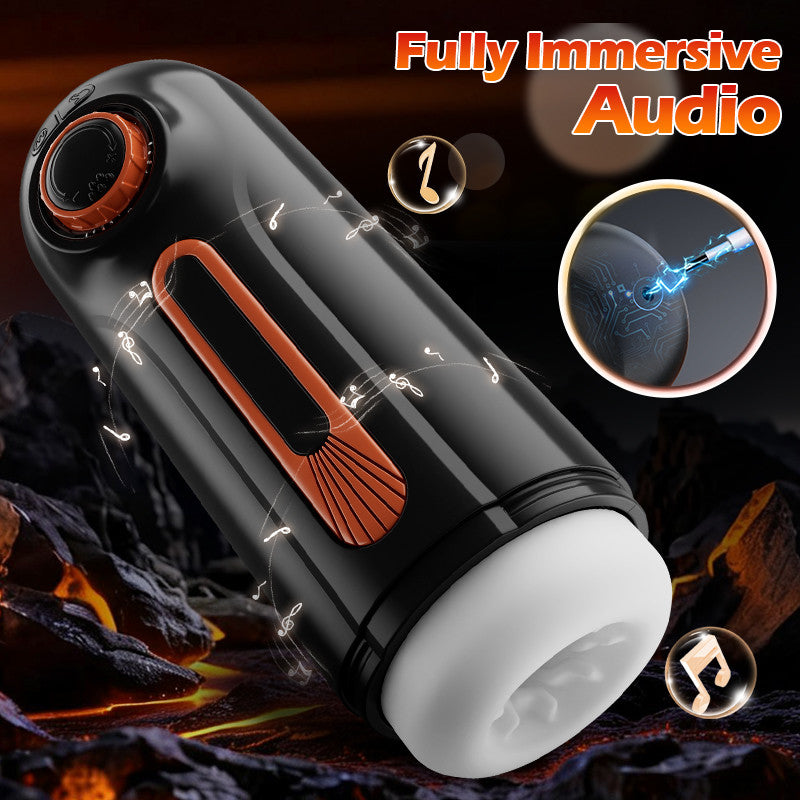 Alien - 6 IN 1 10 Vibration Modes & Thrusting,with 4 Suction Levels Masturbation Cup & 104°F Heating