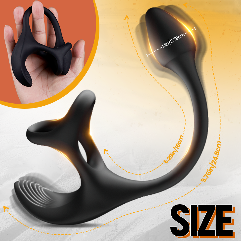 Zenith - Vibrating Anal Plug Prostate Massager with Penis Rings