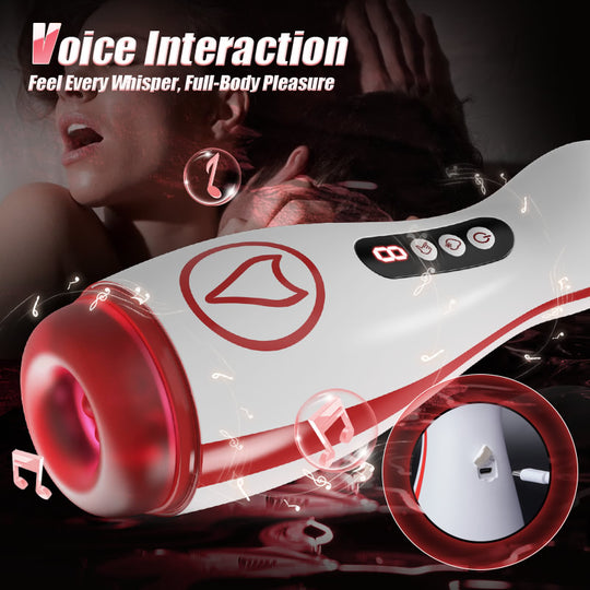 Valeria - 7 Suction Vibrations Voice Moans Masturbator Immersive Interaction Male Stroker