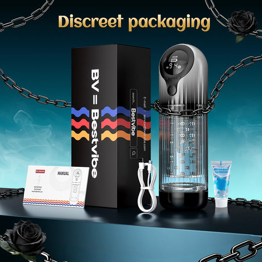 Vortex Male Stroker - Acmejoy X Bestvibe Collaboration 4 Strong Suction One-Key Burst 9 Rotations Easy to Clean with Free Lubricant