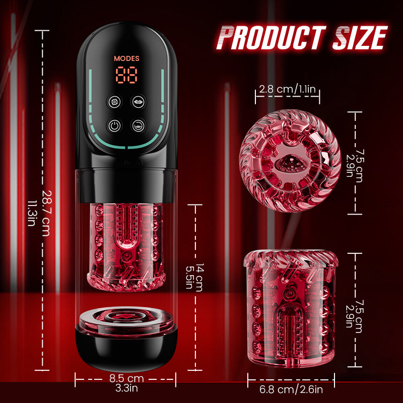 【Pre-sale until 6/16】Cinder - Thrusting Rotating Sucking Vibrating Licking Blowjob Male Stroker
