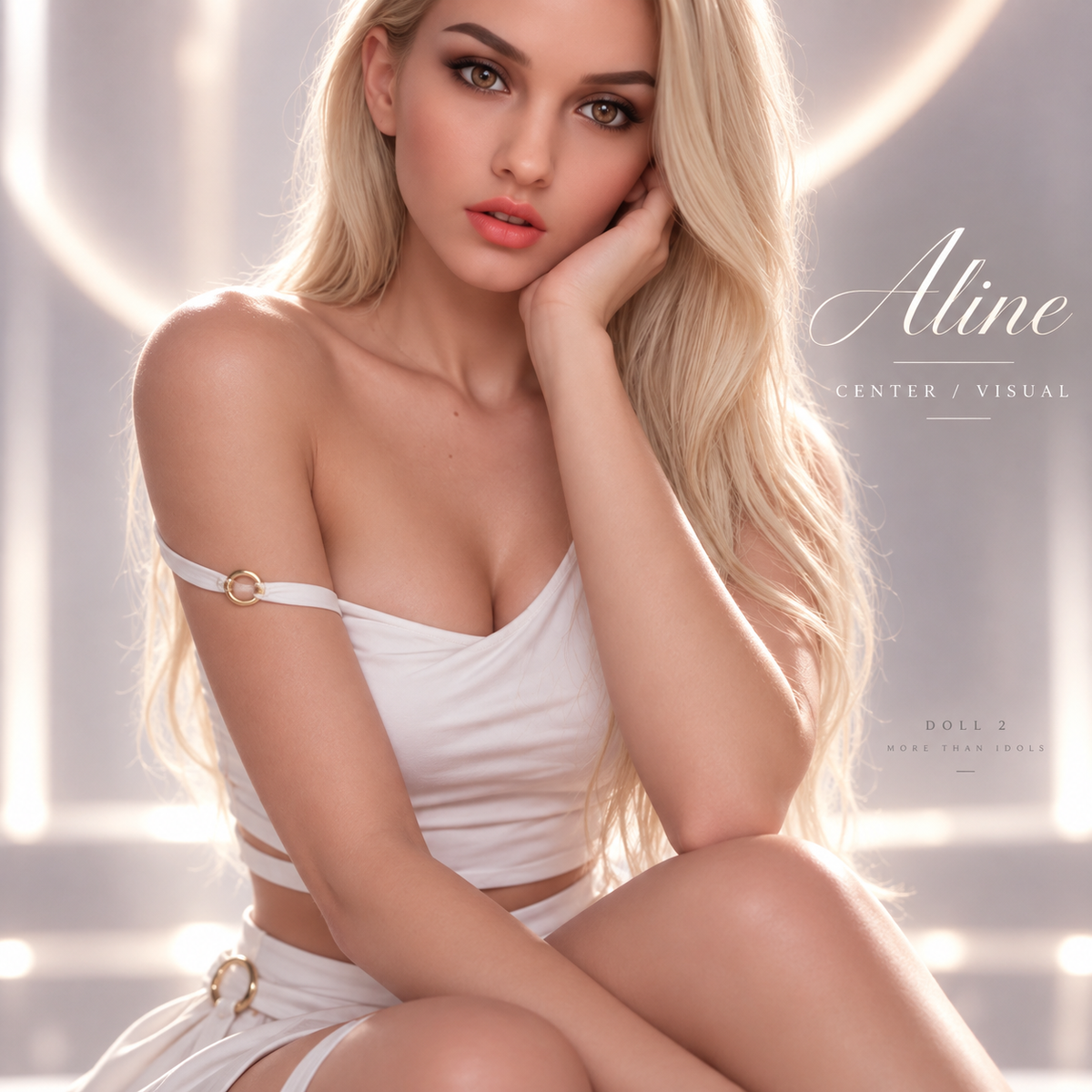 Aline - 157 cm Lifelike Sex Doll with Brown and Blonde wigs Included