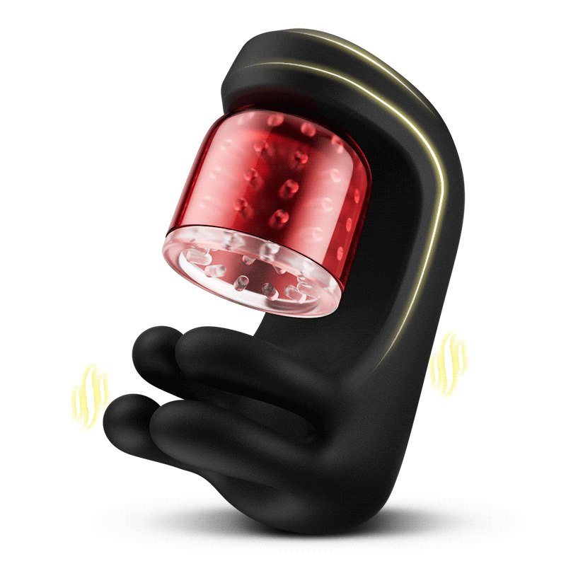 Evolus Finger 2.0 Male Stroker – 9 Vibration 9 Pinch & 9 Rotation Glans Trainer